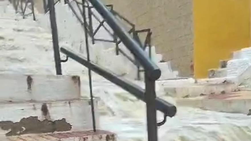 Cuarenta litros en una hora en Cullera