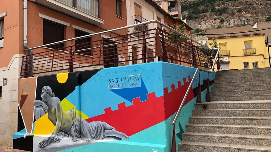 Así es el arte urbano del barrio del Raval de Sagunt