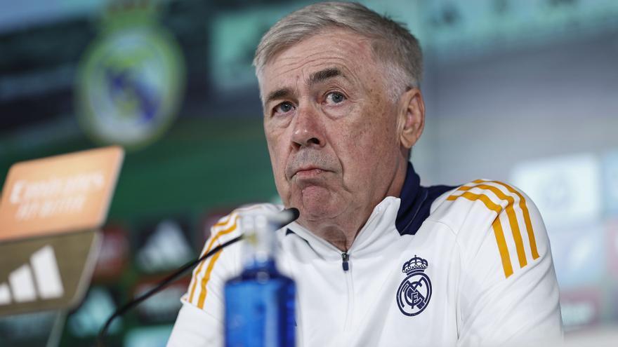 Ancelotti reconoce que Vinicius &quot;no está en su mejor versión&quot; aunque no le preocupa porque &quot;da todo lo que puede&quot;