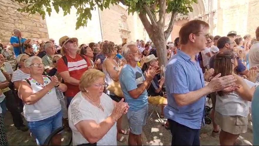 Minuto de silencio en Morella por el accidente de tráfico que ha dejado dos fallecidos