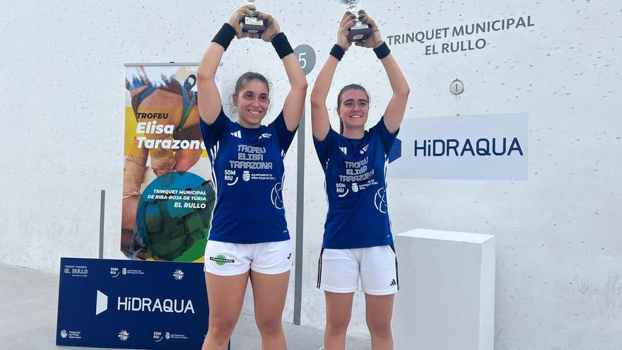 Gran éxito del I Trofeo Elisa Tarazona de pilota valenciana femenino en Riba-roja