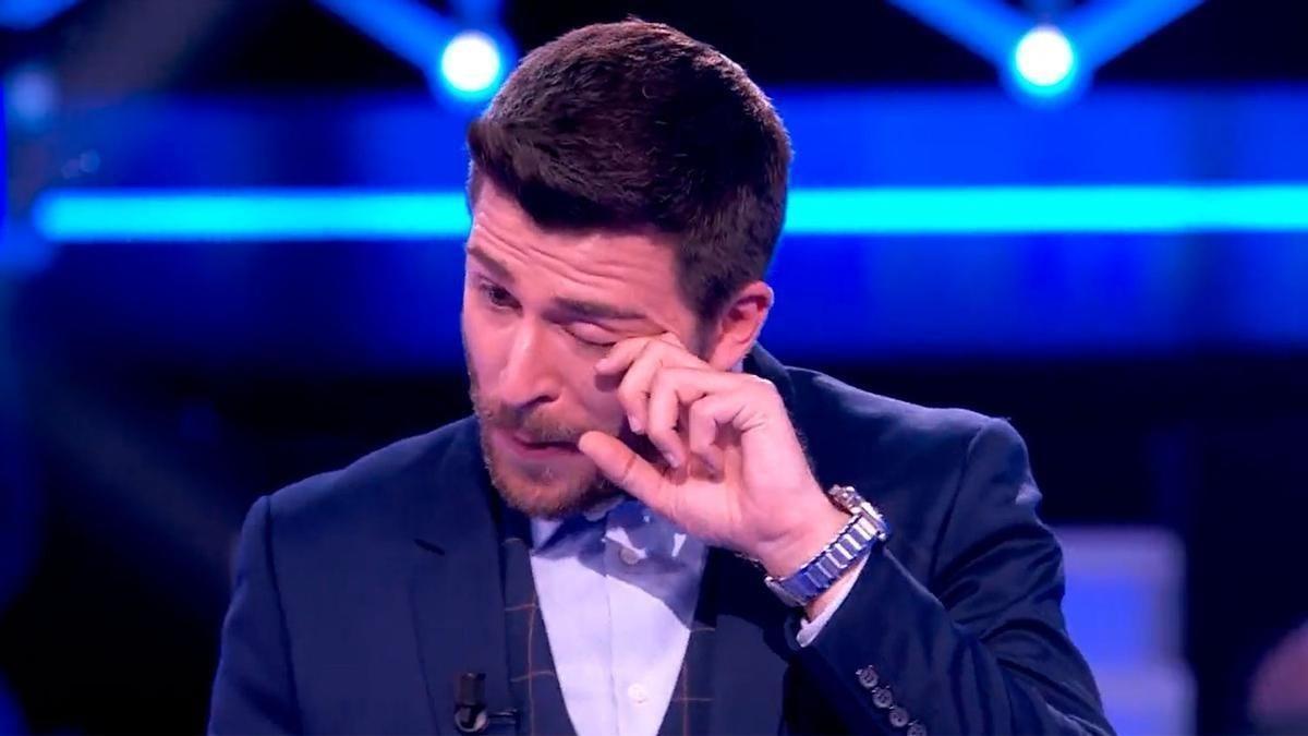 El Cazador: Rodrigo Vázquez en un instante de emoción en el concurso de TVE.